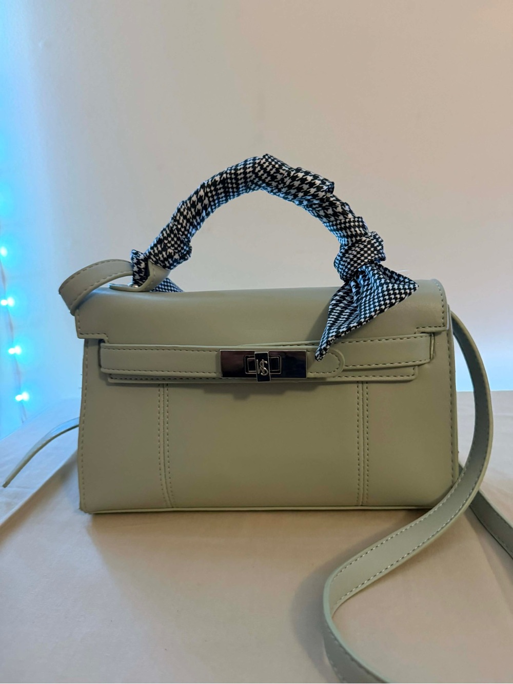 Steve Madden Kelly Top-Handle Satchel in Light Sage
